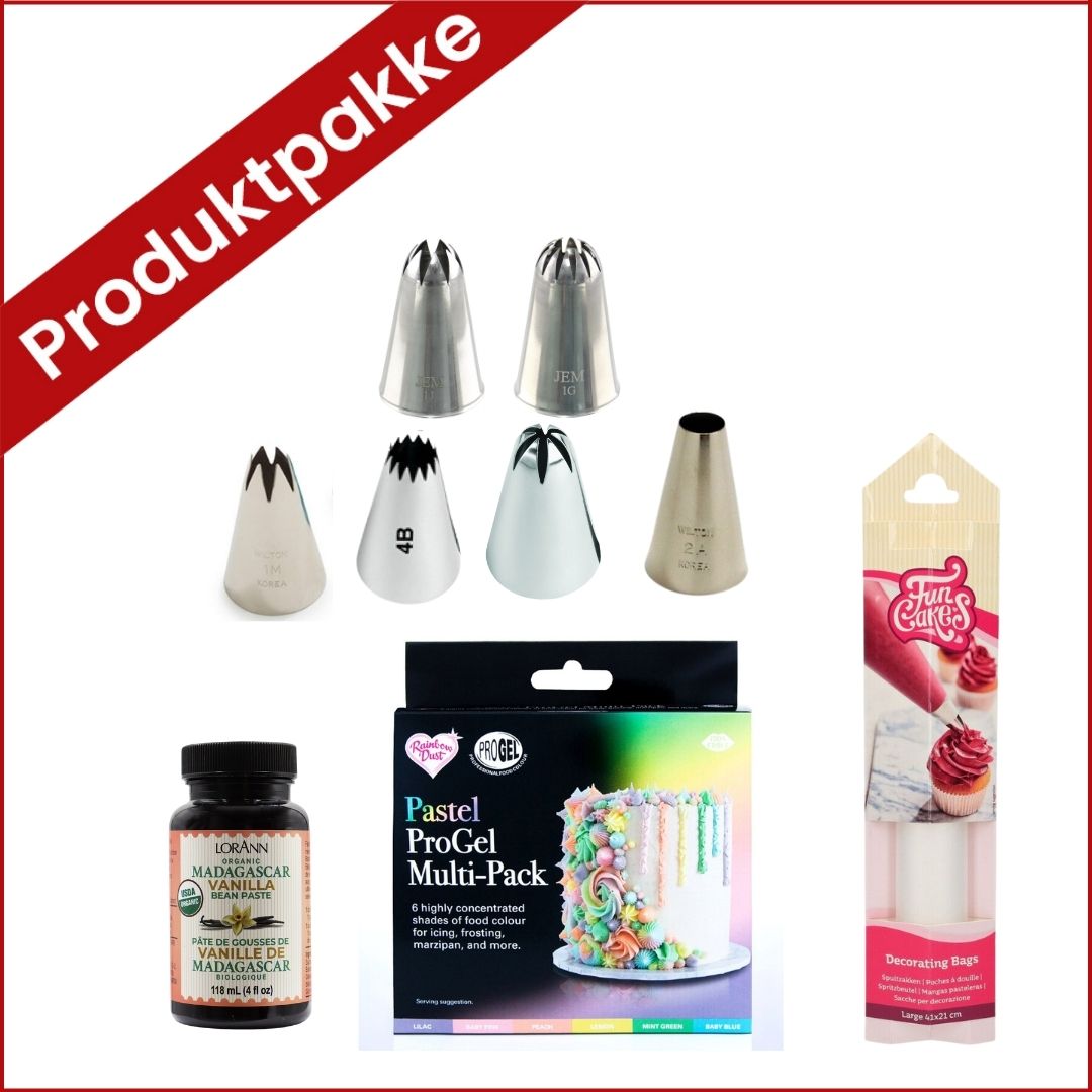 Produktpakke til sitron og vaniljekake