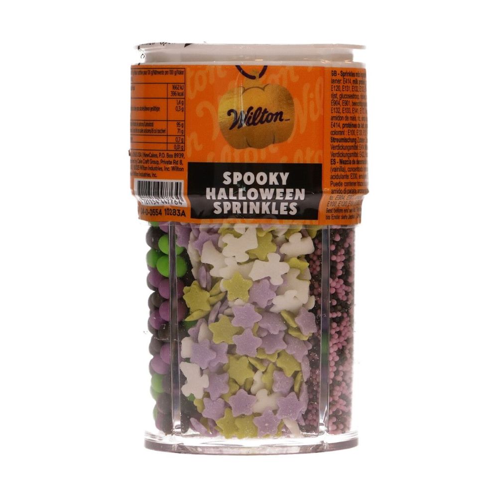 Wilton Strøssel -Spooky Halloween- 4-i-1, Hvit, Svart, Lilla, Grønn, 110 g