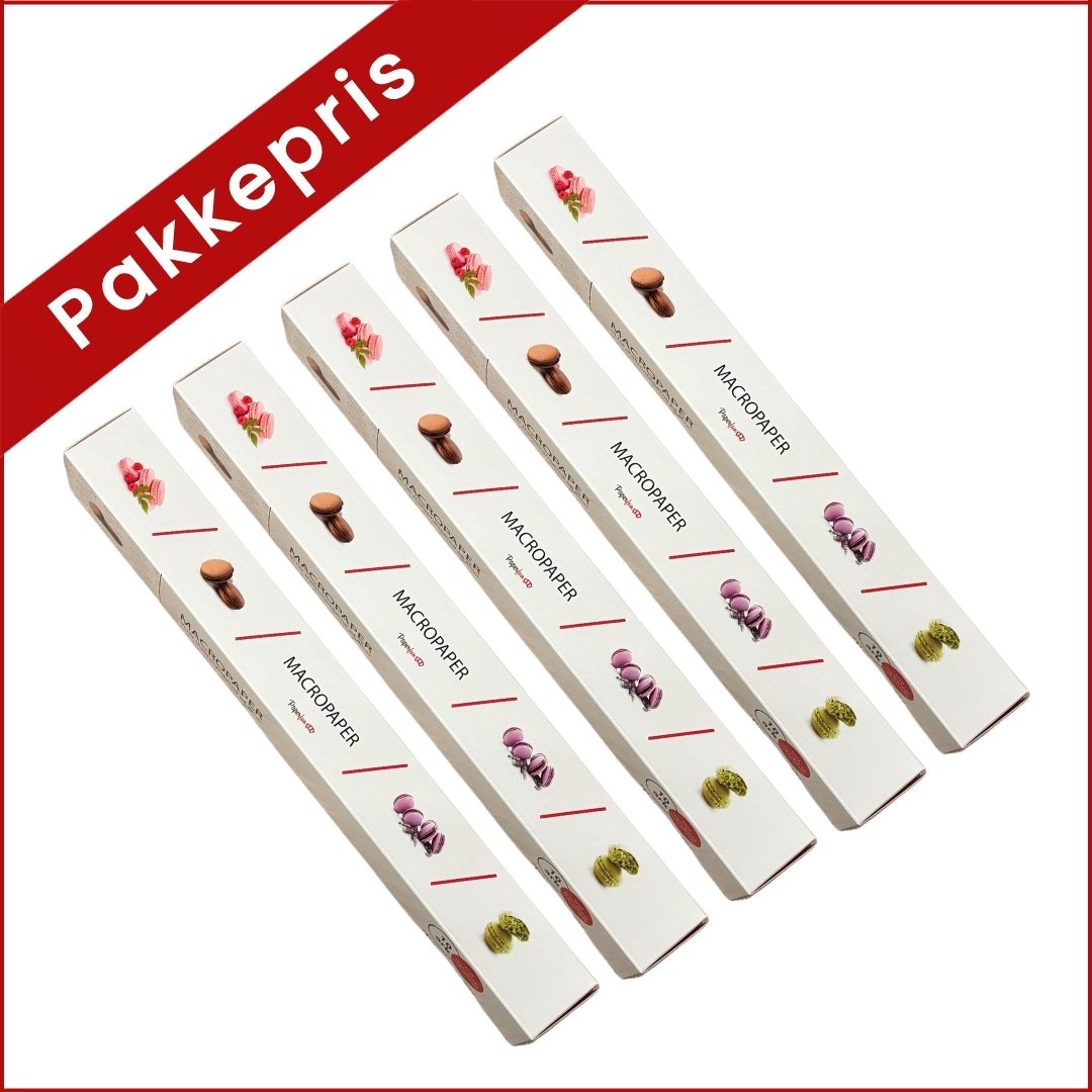 Makronpapir pakke med 5stk