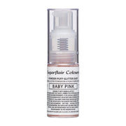 Sugarflair Spiselig Glitter Spray – Baby Rosa 10g
