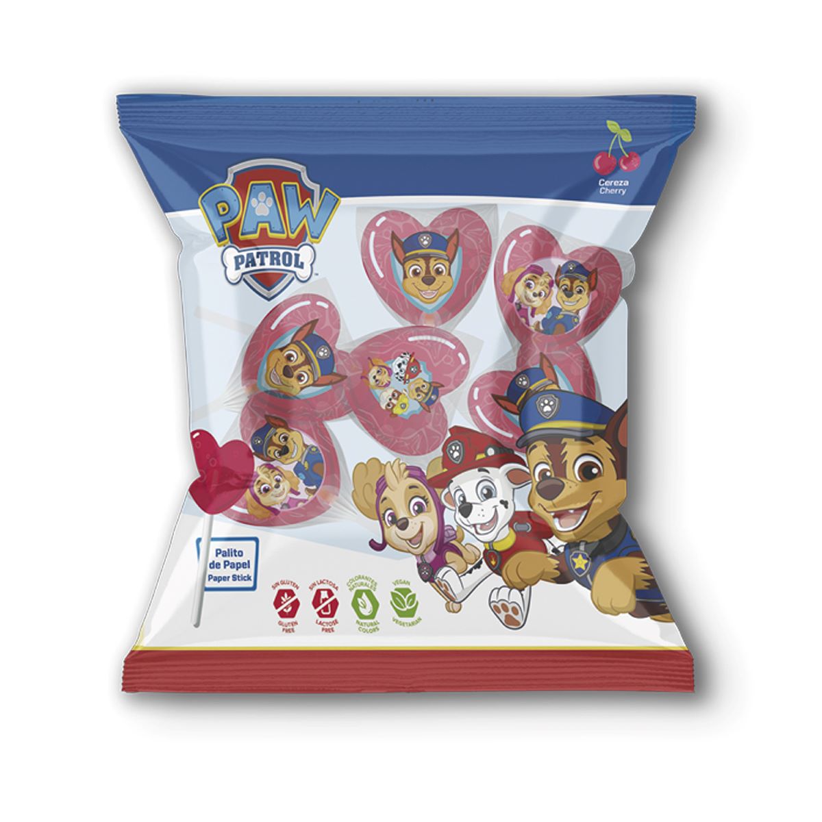 PAW Patrol hjertet godteri lollipops