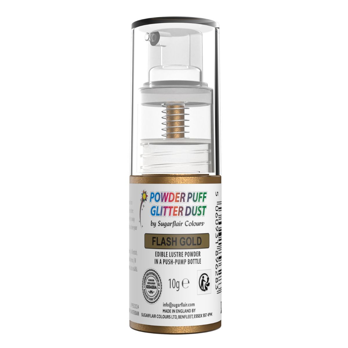 Sugarflair glitterspray - flash gold