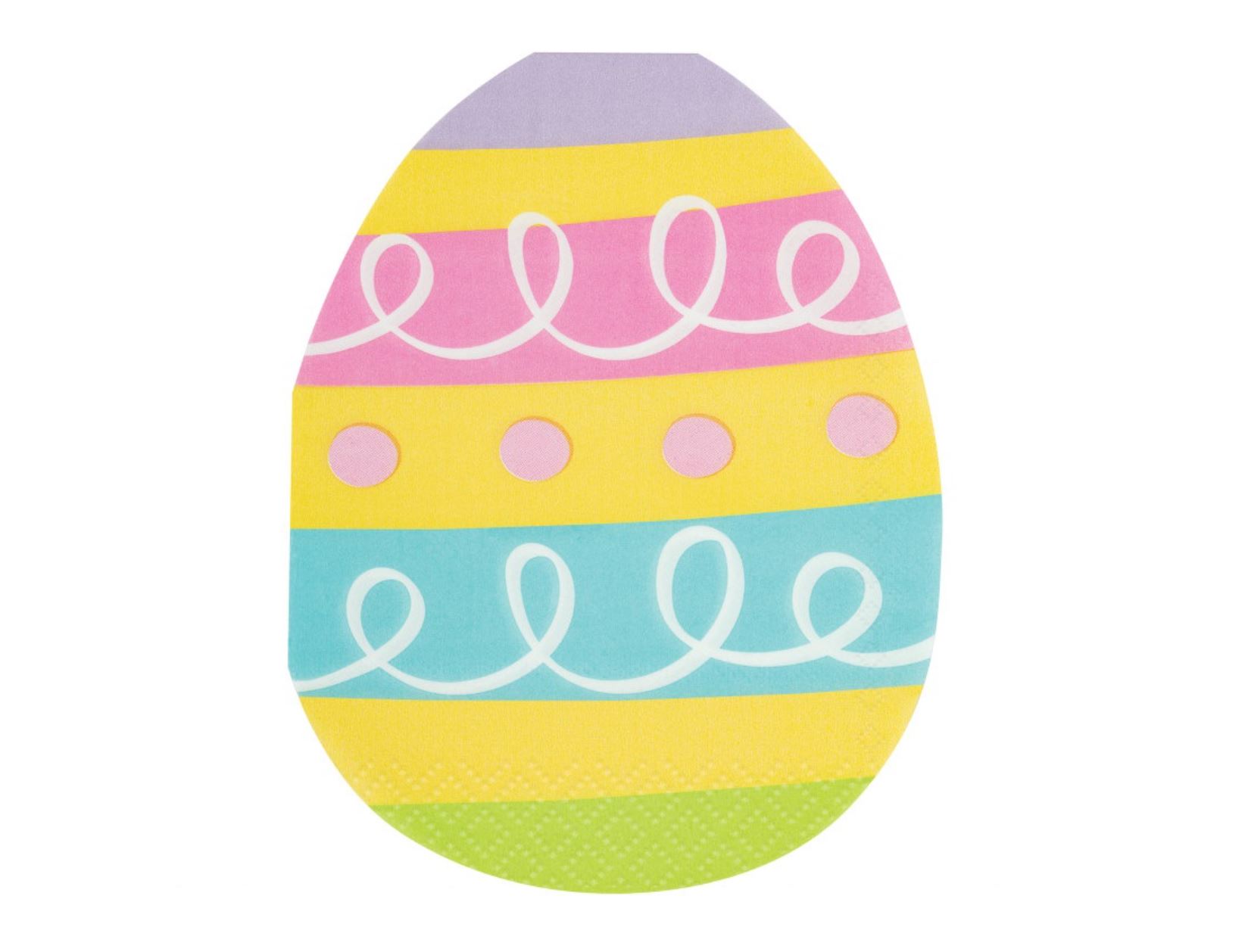 Eggcellent Påske Eggformede Servietter – Pakke med 16