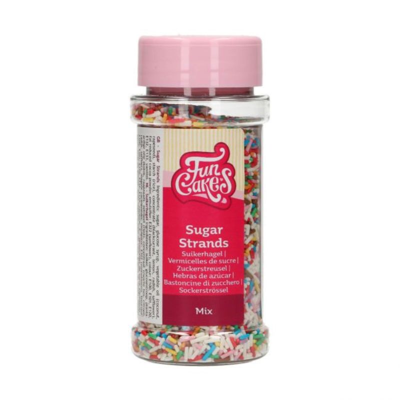 FunCakes Kakestrø sukkertråder -Fargemix- 80g