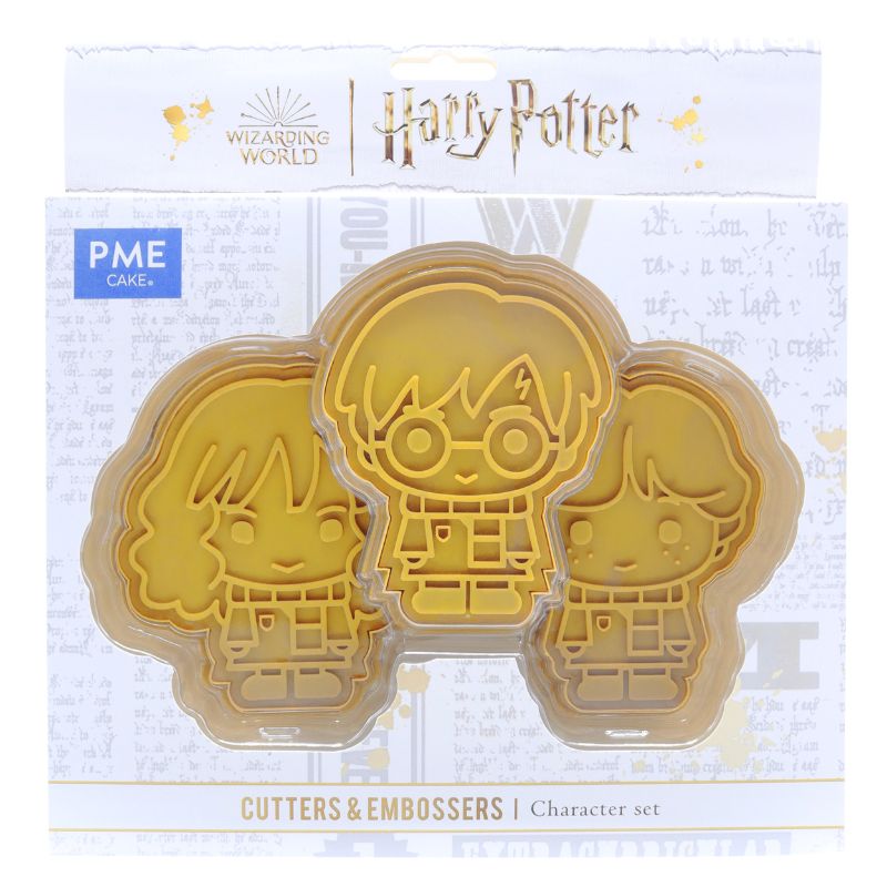 Harry Potter Utstikker med embosser -Harry, Ronny og Hermine-