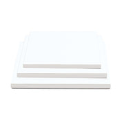 Decora Hvit Kvadratisk Kakebrett – 1,2 cm Tykk