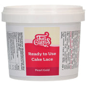Gullfarget Cake Lace mix, ferdig til bruk, -Perle Gull- 200g