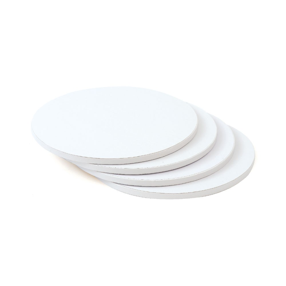 Kake Drum Rund Hvit 25cm
