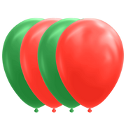 Ballonger røde og grønne