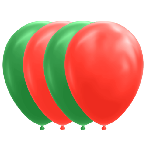 Ballonger røde og grønne