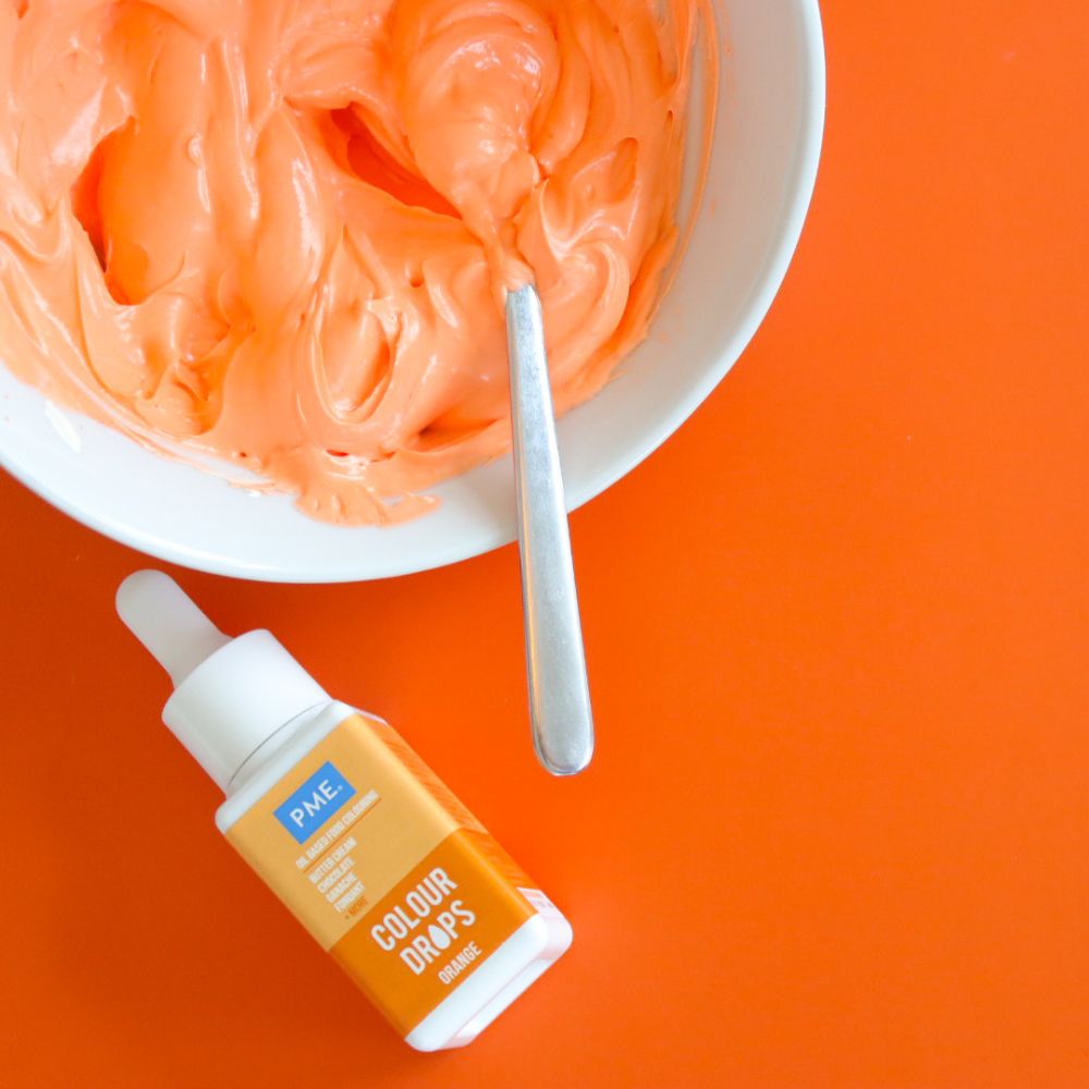 Pme oljebasert matfarge oransje