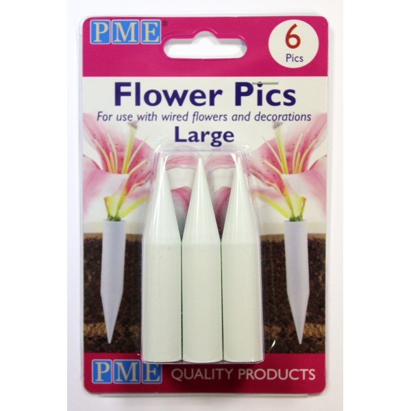 Flower Pics Large, 6pc