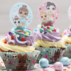 Spiselige Cupcakedekorasjoner L.O.L