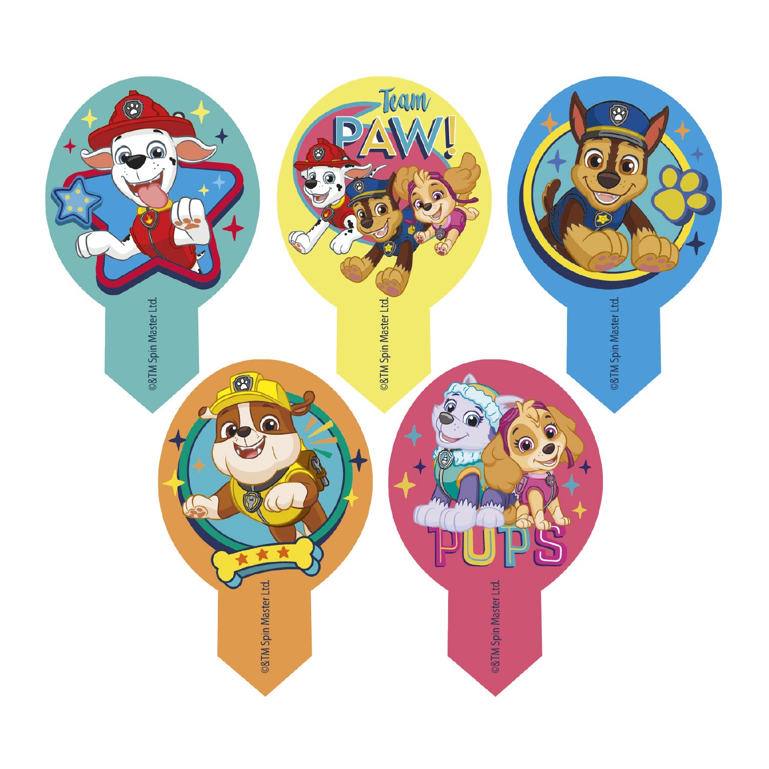 Spiselige Cupcakedekorasjoner Paw Patrol