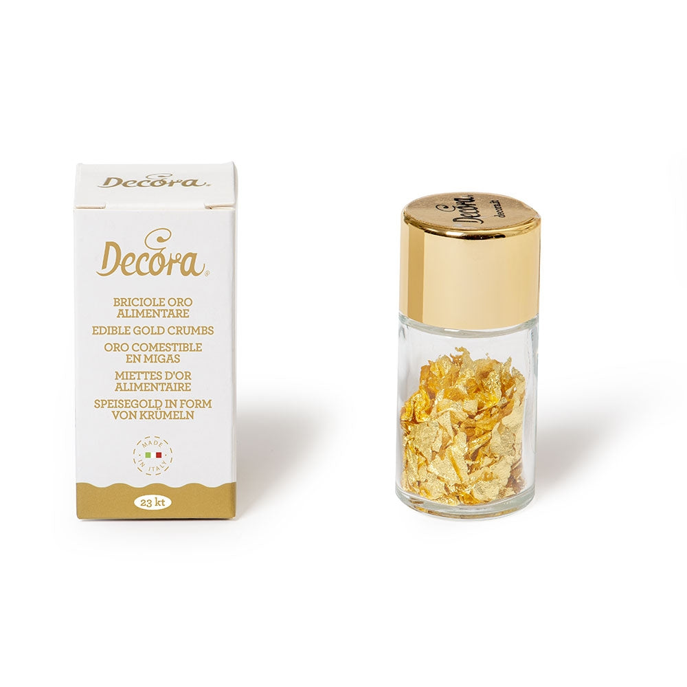 Decora Spiselig Gull 23K - Smuler - 0,125g