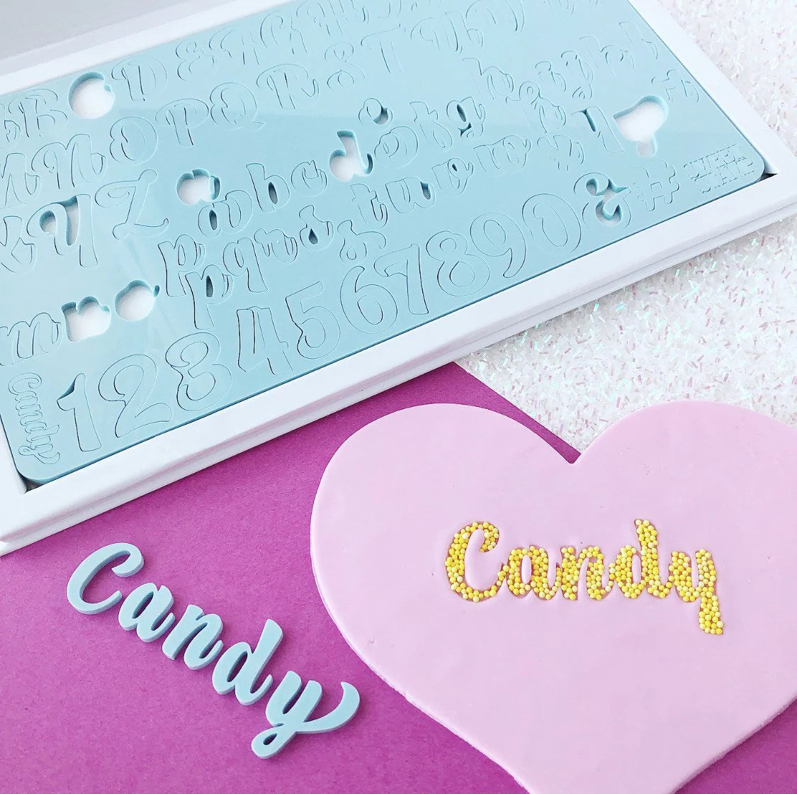 Sweet stamp bokstav stempel candy set