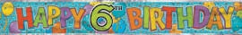 Banner - 6th birthday 