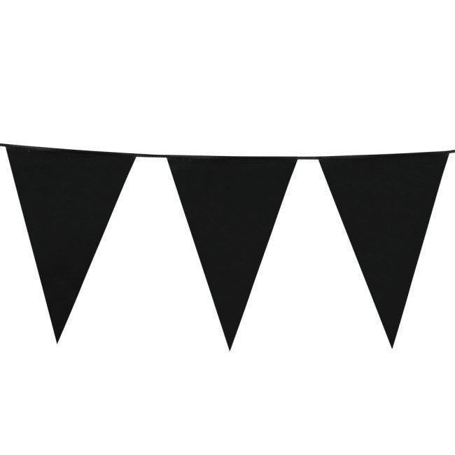 Stor vimpelrekke Svart, 10m