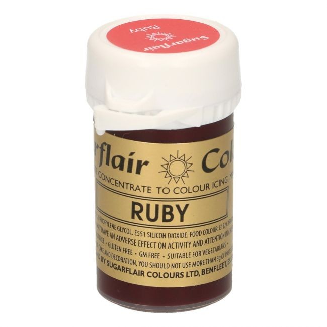Sugarflair pastafarge Ruby, 25g
