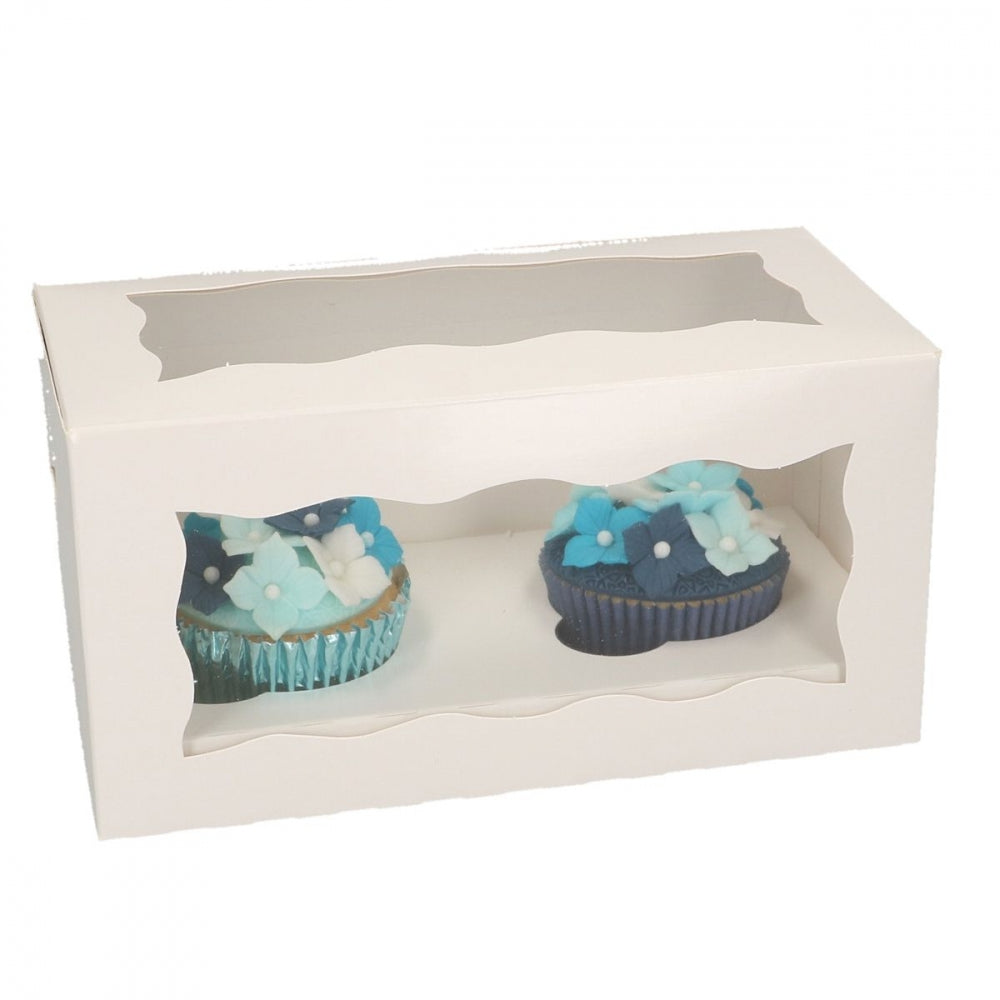 FunCakes Cupcake-boks 2 -hvit- pk/5