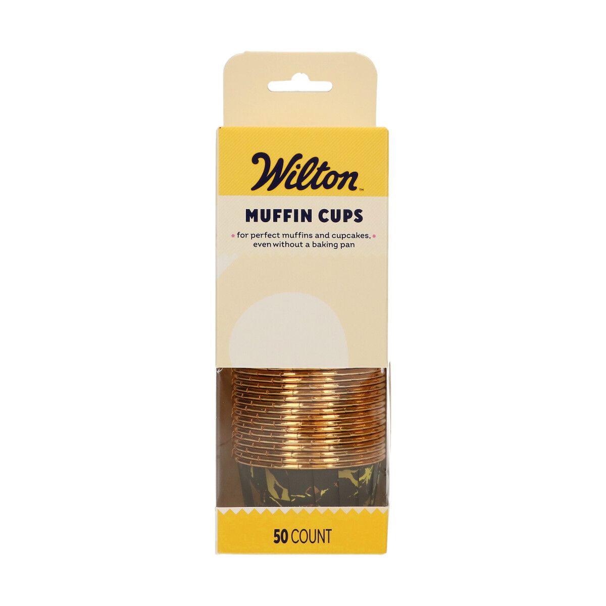Wilton nut cups muffinsformer i svart marmor med gullkant, pakke med 50 stk