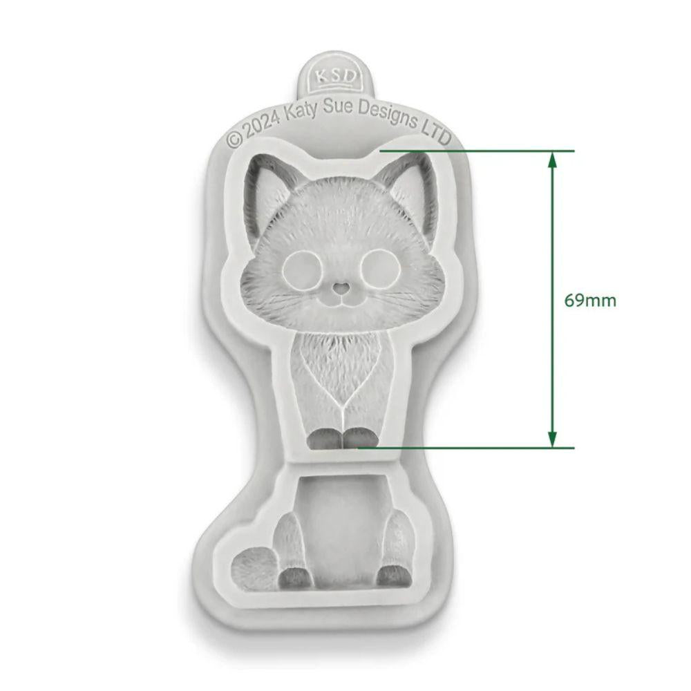 Katy sue mold katt - til fondantdekorasjon eller leire