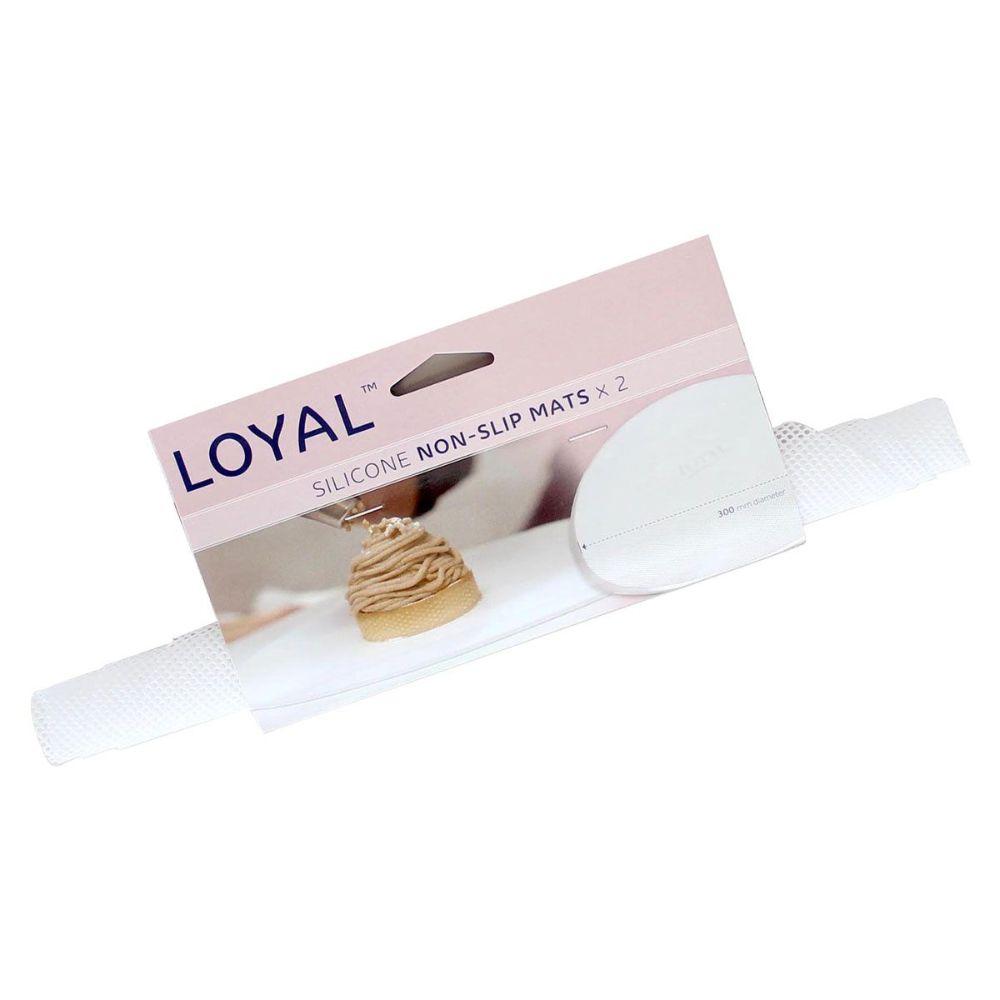 LOYAL antiskli-matte til kakedreier Ø30 cm i 2-pakk