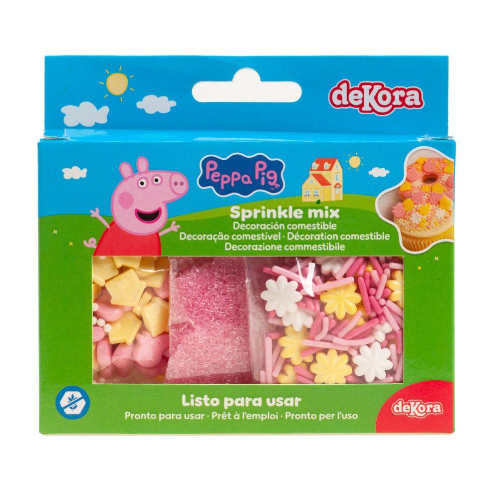 Kakestrø Peppa Gris 70 g – spiselig kakepynt fra Dekora