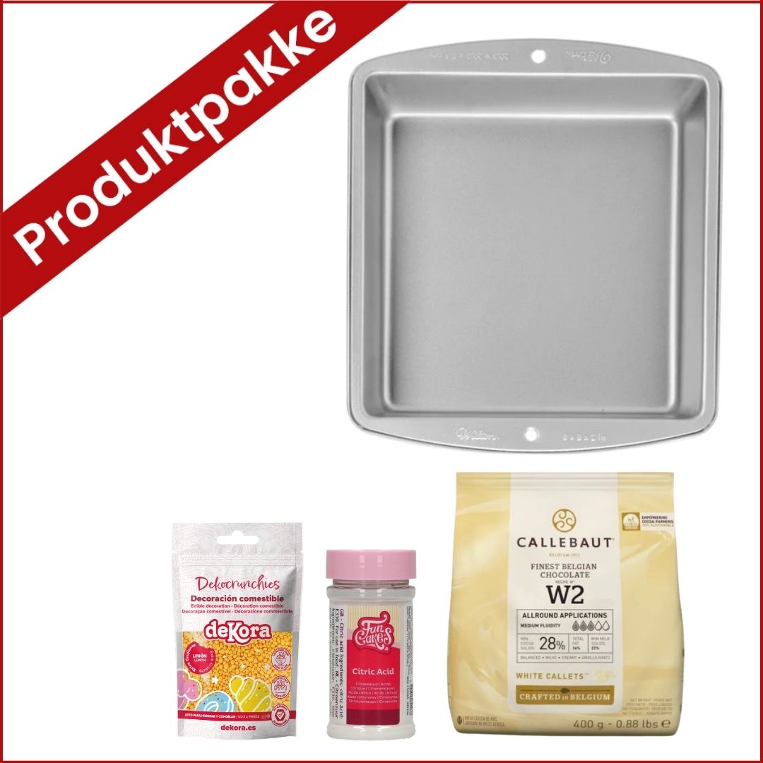 produktpakke til sitronbrownies