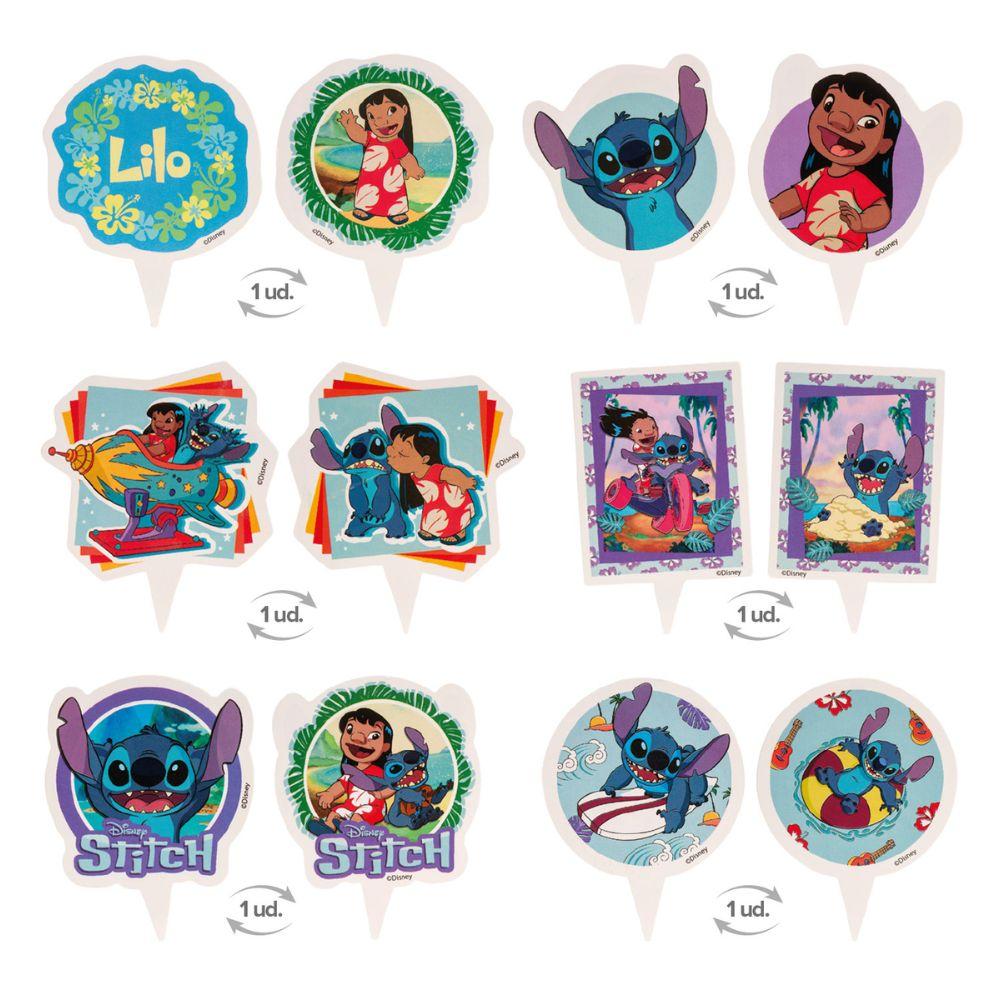 Stitch wrappere til muffinsformer med toppere, 12 stk
