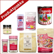 Produktpakke til ostekake ispinner med jordbærswirl og søt kjeks
