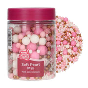 myke perler - rosa og gull kakestrø