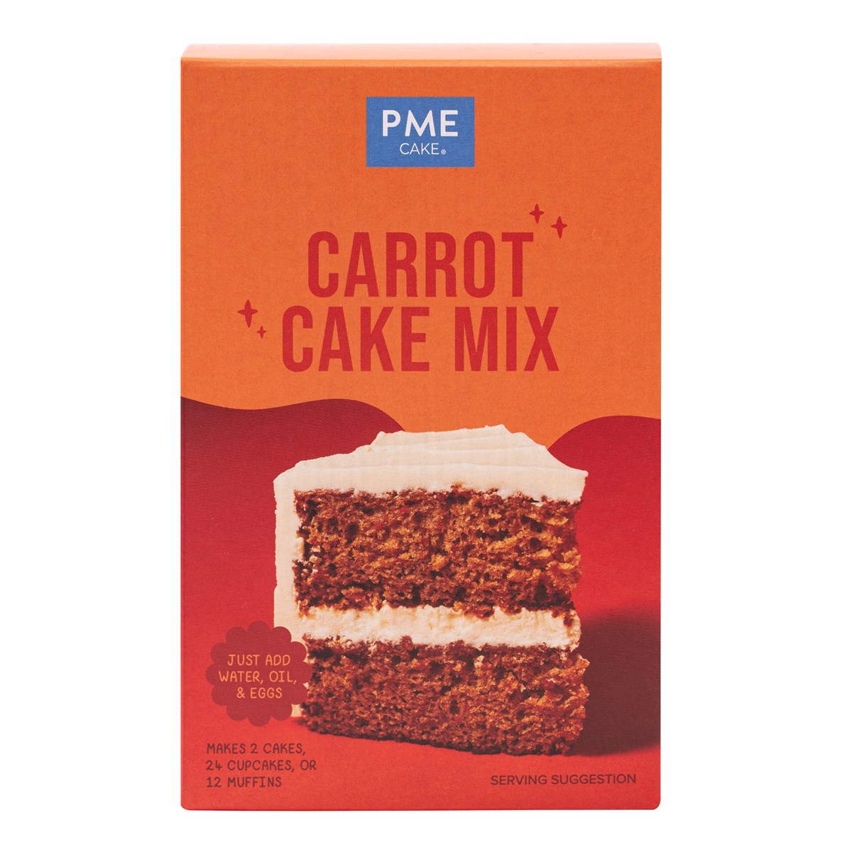 PME Gulrotkakemiks 450g – ferdig kakemiks med ekte gulrotbiter til kake, muffins og cupcakes