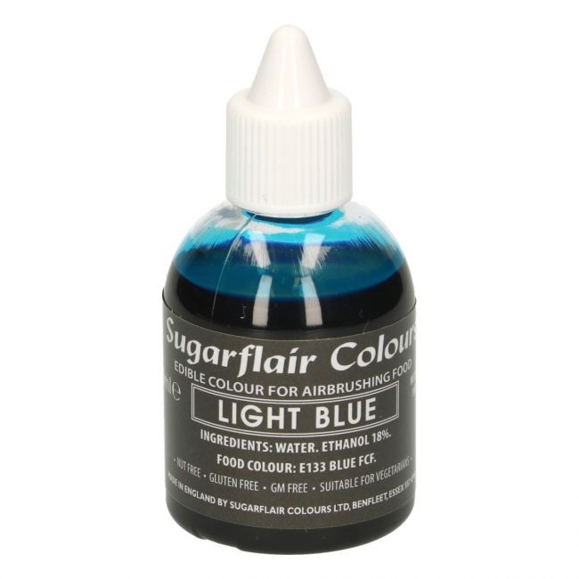 Sugarflair Airbrushfarge -Lys blå- 60ml