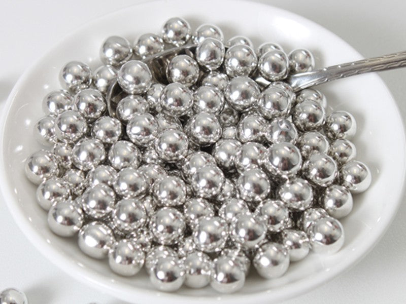 FunCakes Sugarpearls 8mm -Metallic Silver- 80g