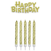 PME Kakelys og Happy Birthday Gull pk/17