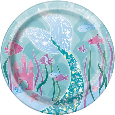 Havfrue engangsfat, 18cm