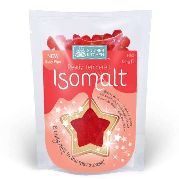 SK Isomalt ferdig temperert -Rød- 125g