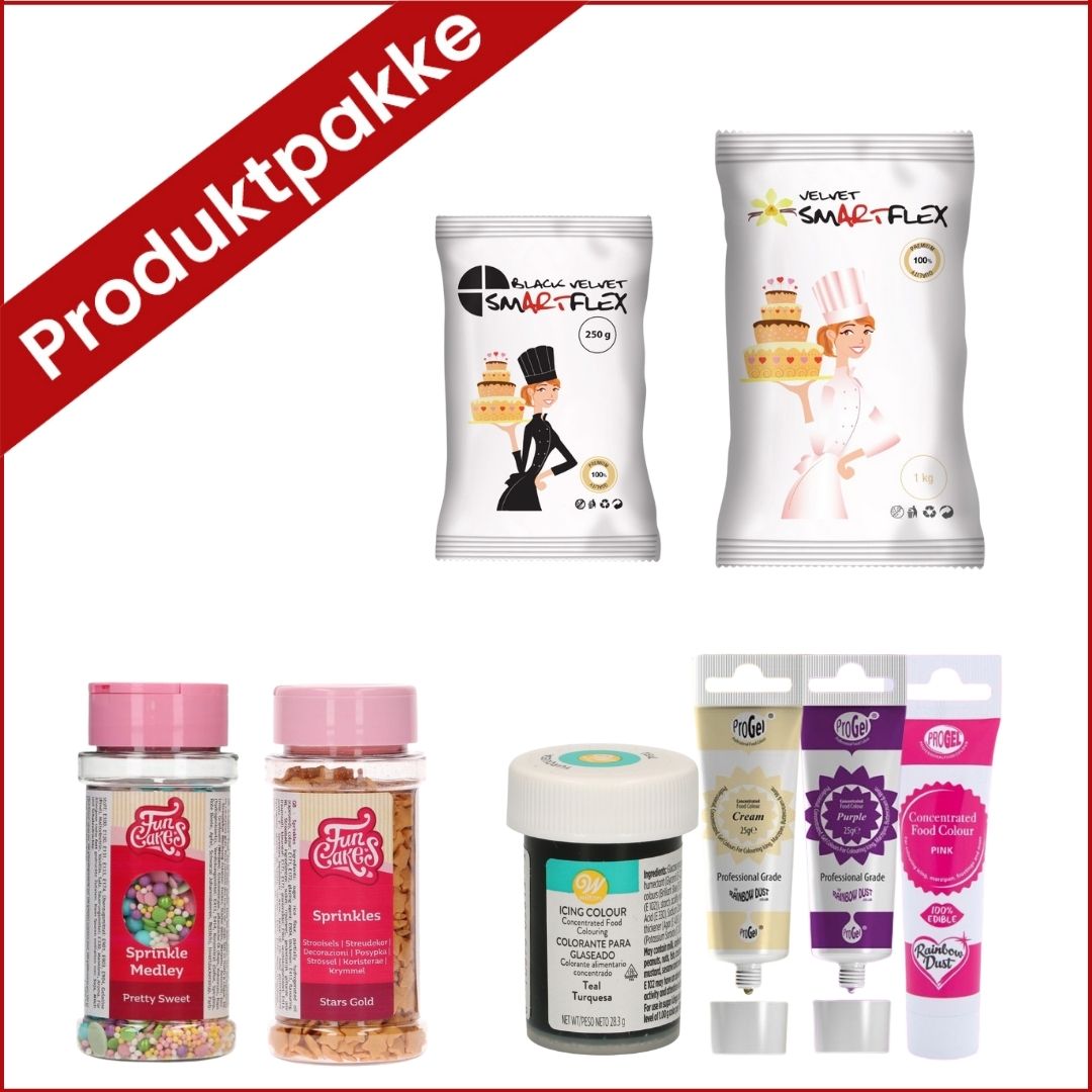 Produktpakke til enhjørningkake fra Det Søte Liv, Liten