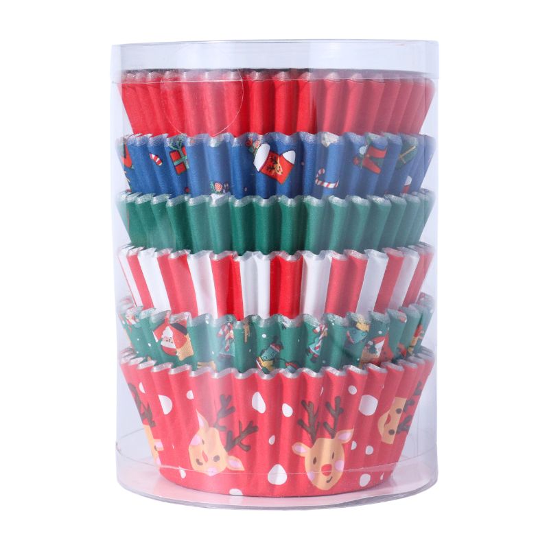 Muffinsformer jul - 6 ulike design, pk/100