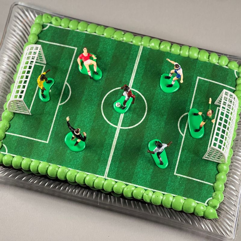 Langpanne fotballbanekake kakebilde