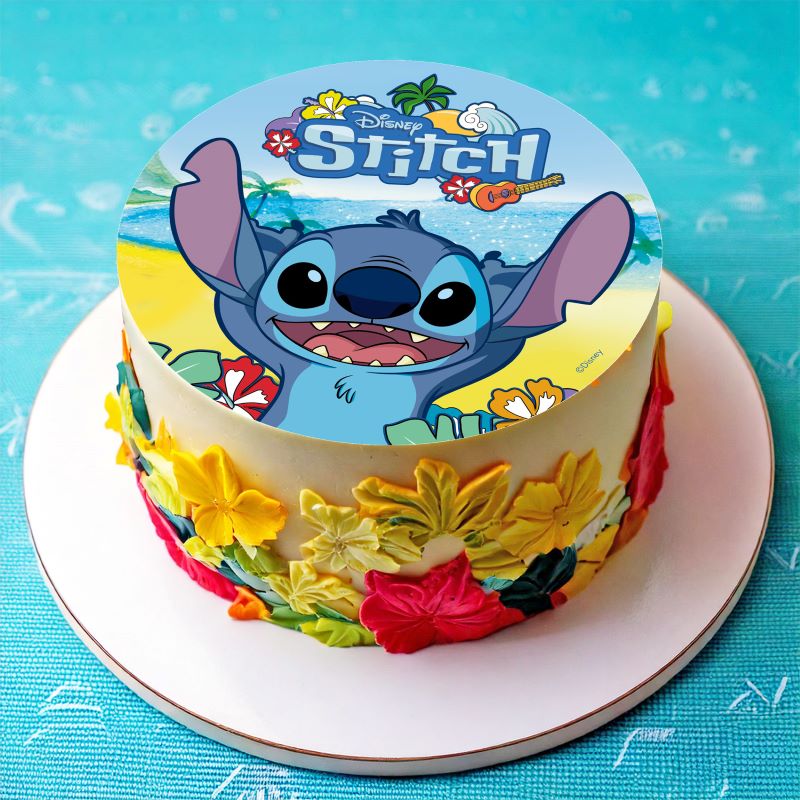 Spiselig kakebilde, sukkerfritt – Stitch Ø20cm