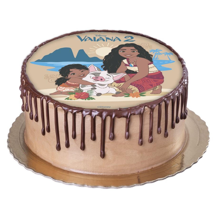 Kakebilde wafer, Vaiana, Ø20cm