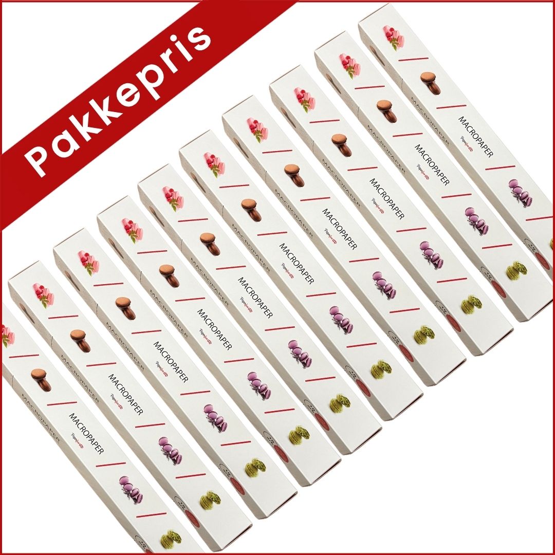Makronpapir pakke med 10stk