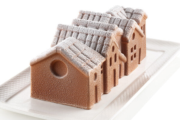 Silikomart 3D Kakeform -Vinterlandsby-