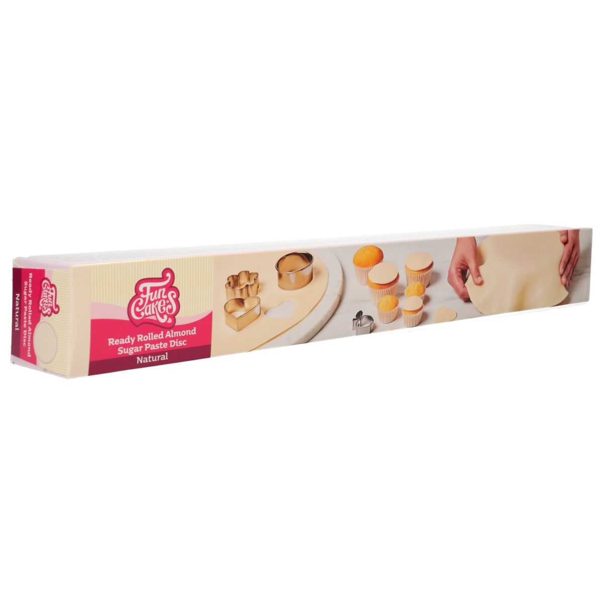 Marsipanlokk med fondant, kremhvit, fra FunCakes, 430g