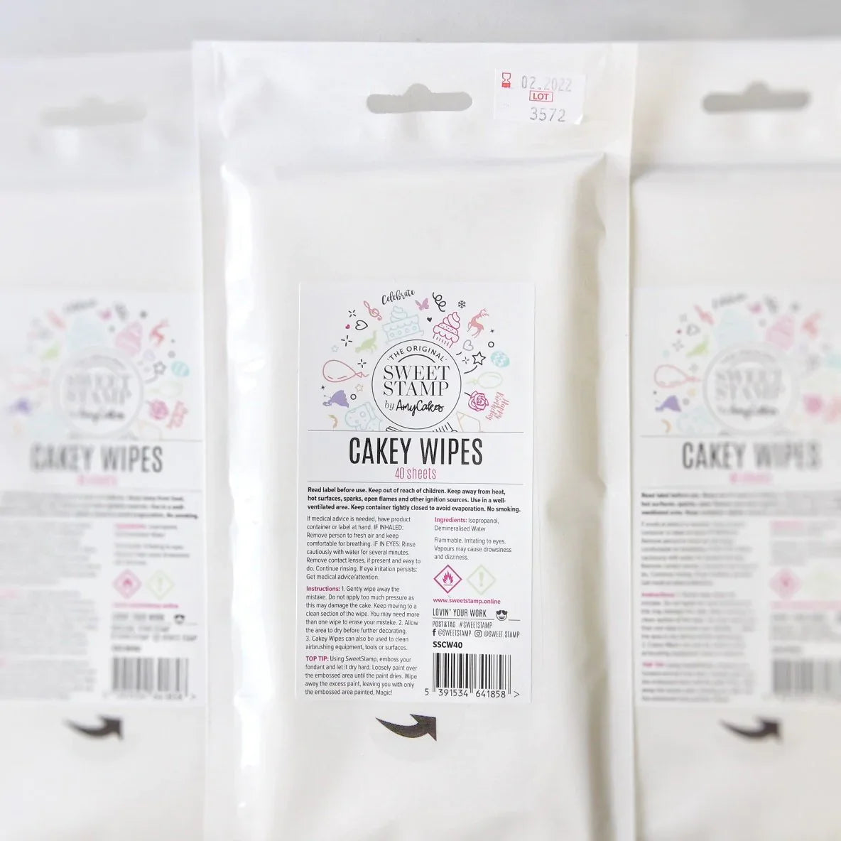 Sweet Stamp Cakey Vipes pk/40