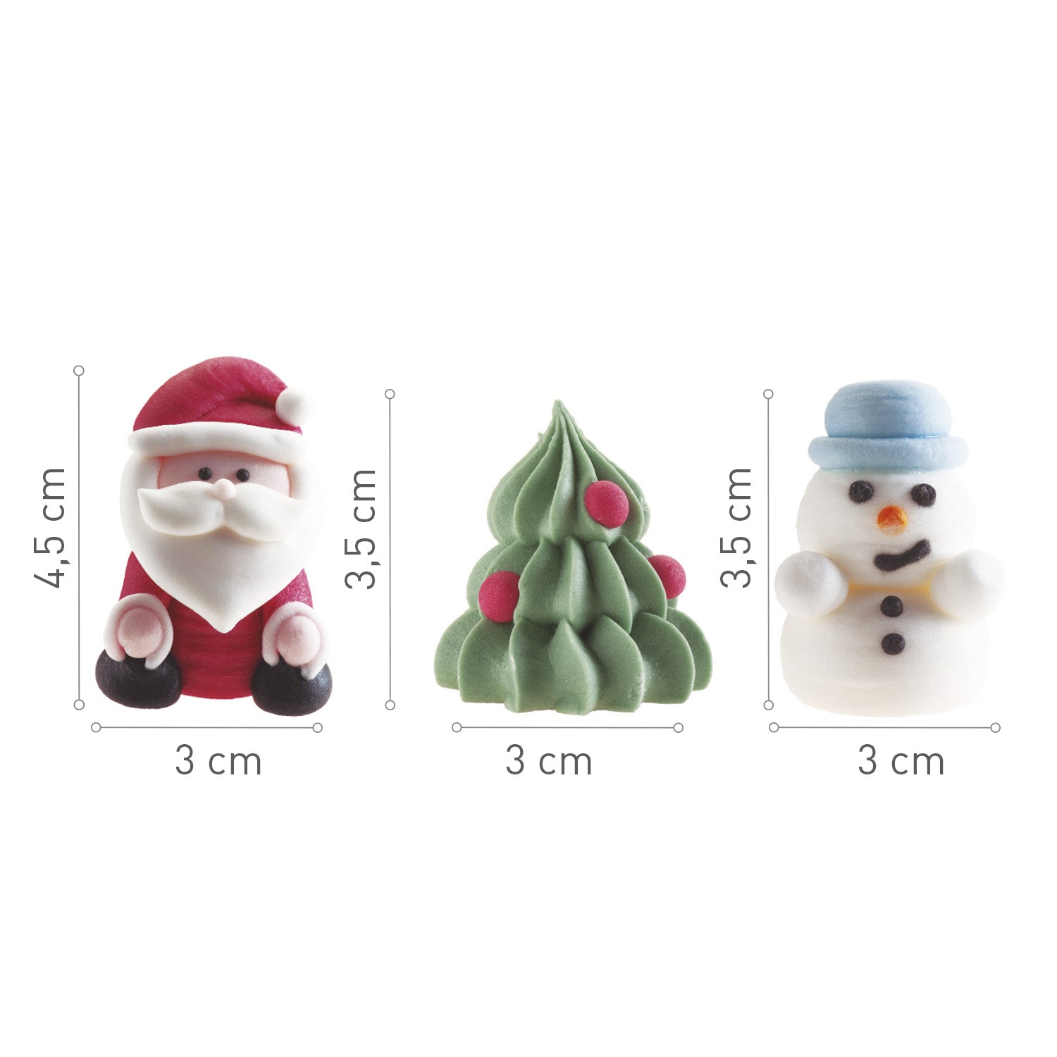 Spiselig Kakepynt, storpakke - Julepynt, pk/48