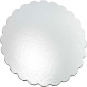 Wilton kakebrett Rundt Sølv med bølgete kant, 30cm, pk/8