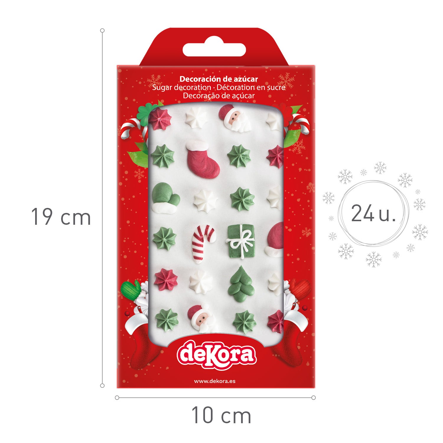 Spiselig Kakepynt - Julepynt, pk/24